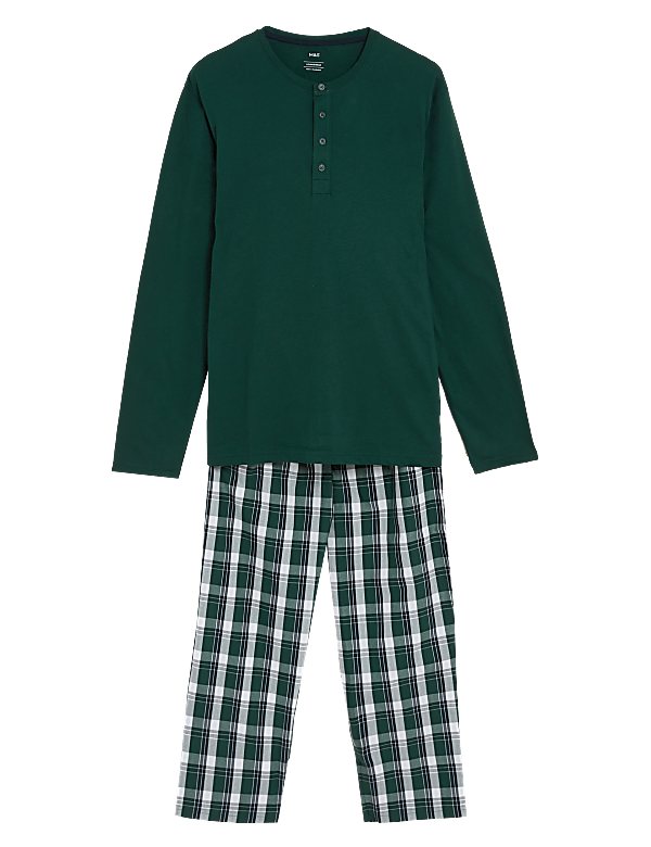 Pure Cotton Checked Pyjama Set