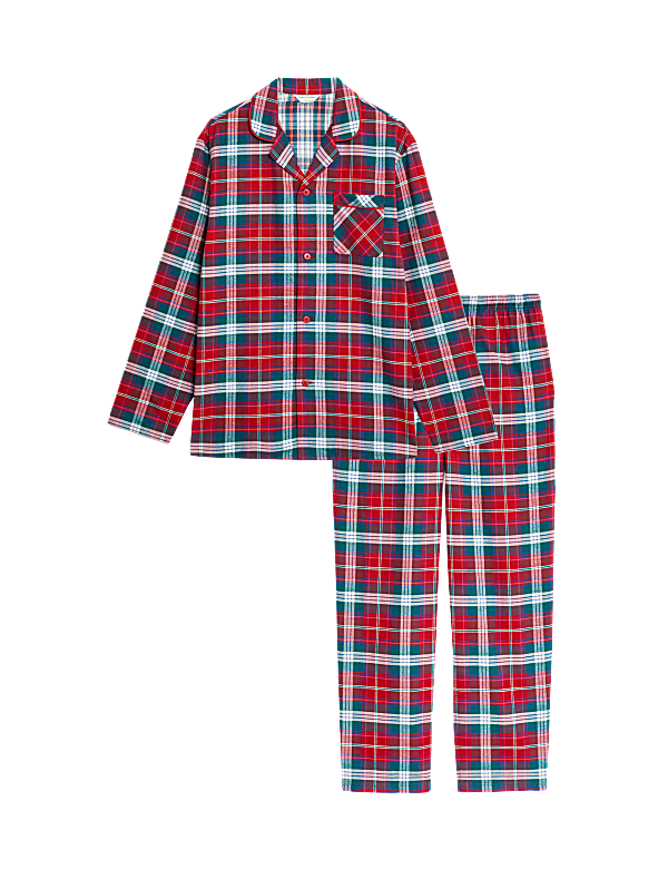 Men's Checked Family Christmas Pyjama Set