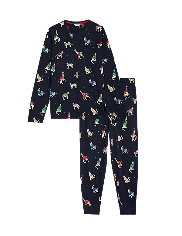 Men's Animal Party Family Christmas Pyjama Set