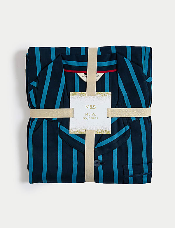 Men's Candy Striped Family Christmas Pyjama Set