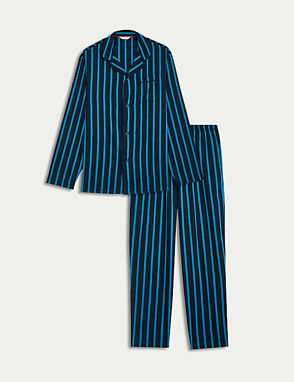 Men's Candy Striped Family Christmas Pyjama Set - ID