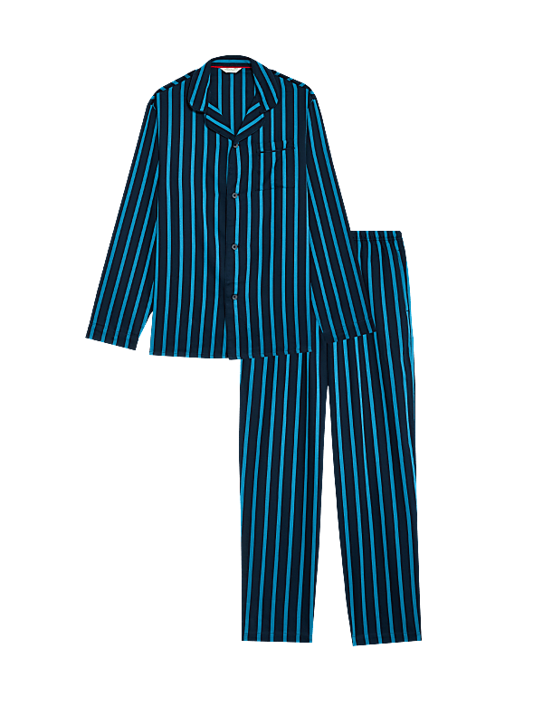 Men's Candy Striped Family Christmas Pyjama Set