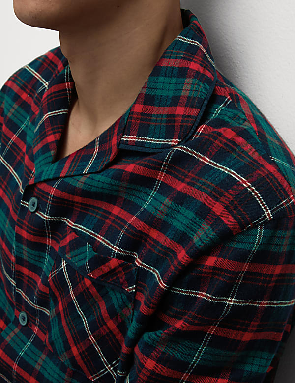 Men's Classic Checked Family Christmas Pyjama Set