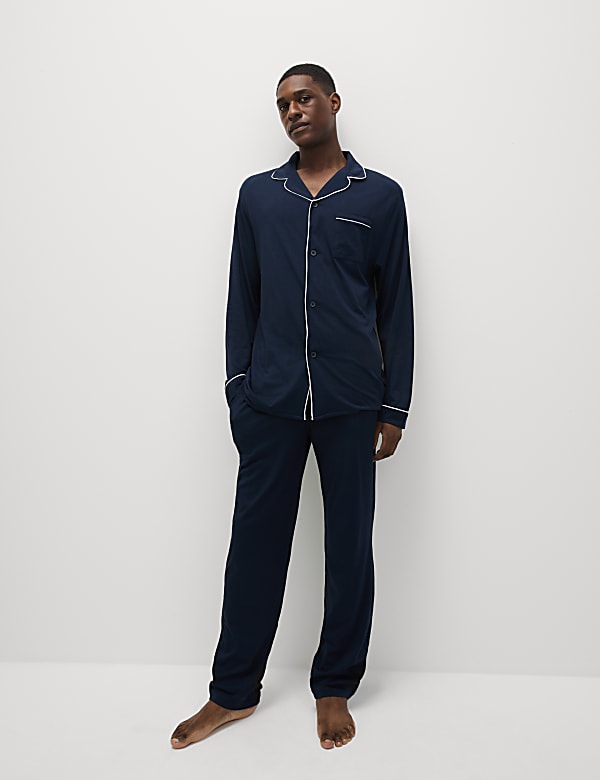 Men's Piping Family Christmas Pyjamas
