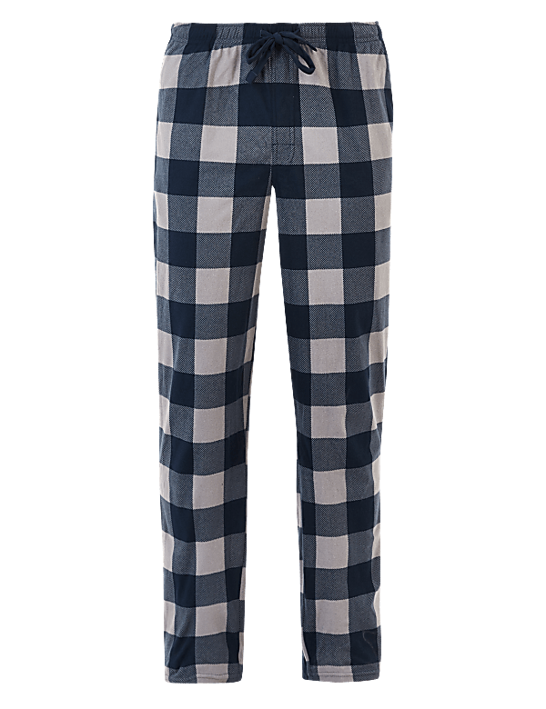 Supersoft Gingham Checked Pyjama Bottoms