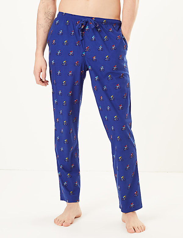 Supersoft Jersey Bike Print Pyjama Bottoms