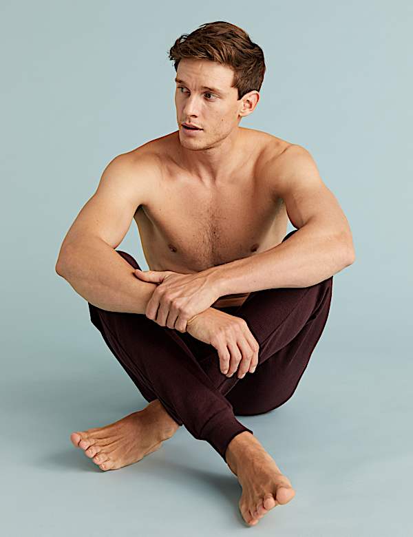 Cotton Supersoft Waffle Loungewear Bottoms