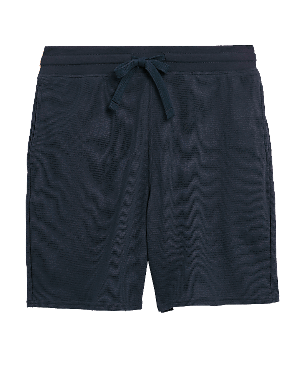 Cotton Supersoft Waffle Loungewear Shorts