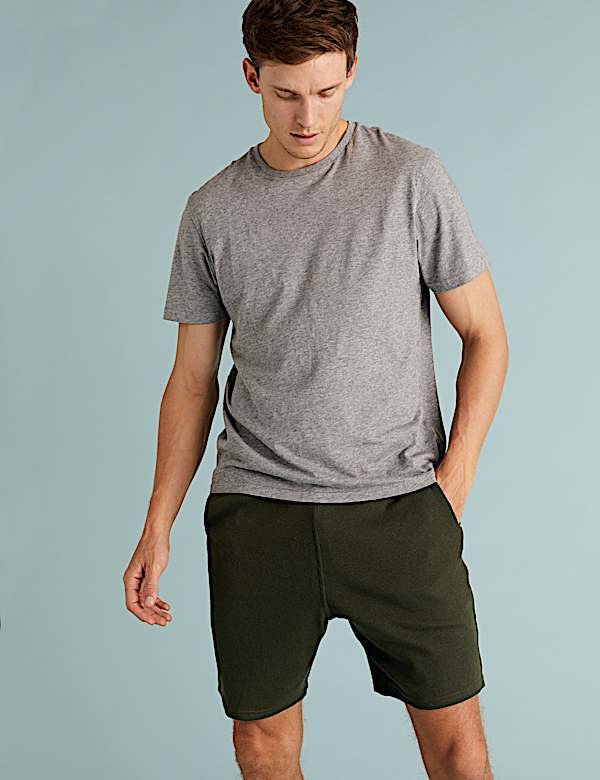 Cotton Supersoft Waffle Loungewear Shorts