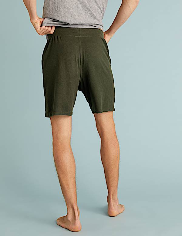 Cotton Supersoft Waffle Loungewear Shorts