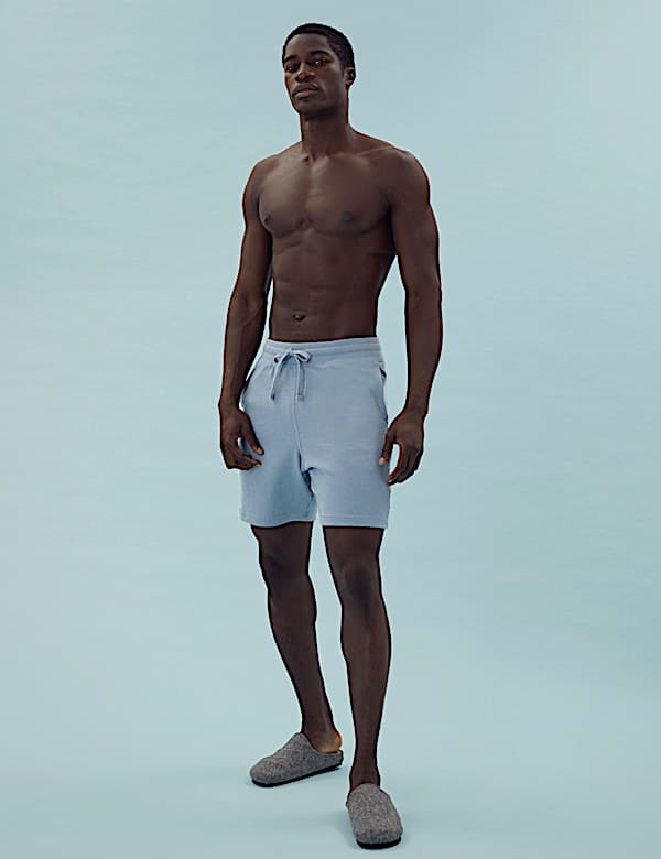 Cotton Supersoft Waffle Loungewear Shorts