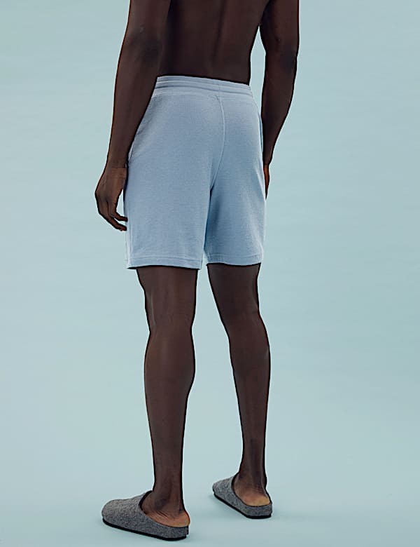 Cotton Supersoft Waffle Loungewear Shorts