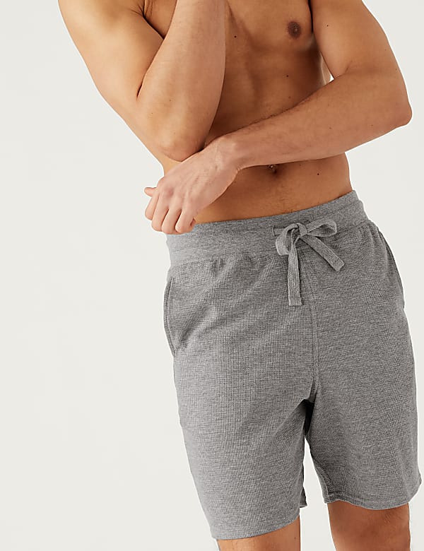 Cotton Supersoft Waffle Loungewear Shorts