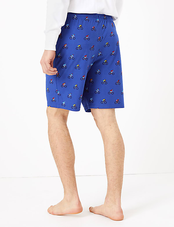 Bike Print Pyjama Shorts