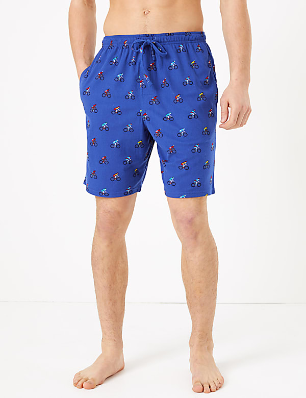 Bike Print Pyjama Shorts