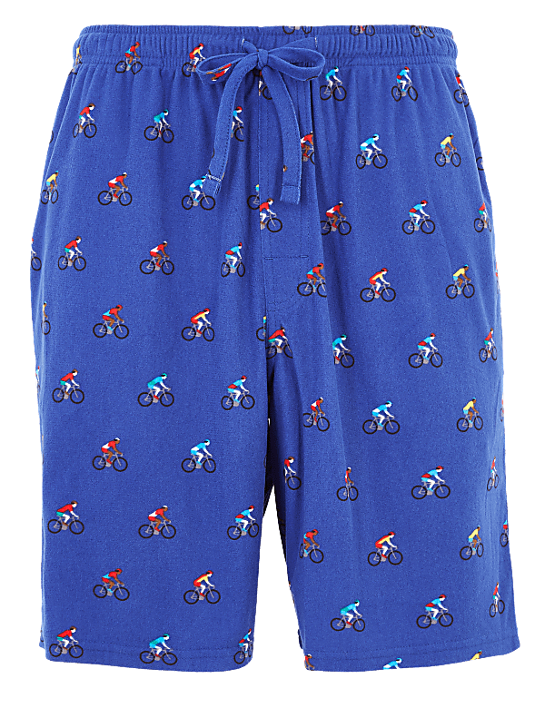 Bike Print Pyjama Shorts