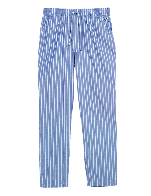 Cotton Striped Loungewear Bottoms
