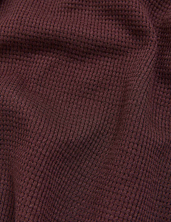 Cotton Supersoft Waffle Lounge Sweatshirt
