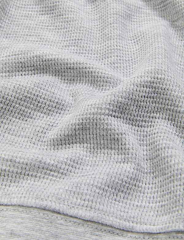 Cotton Supersoft Waffle Lounge Sweatshirt