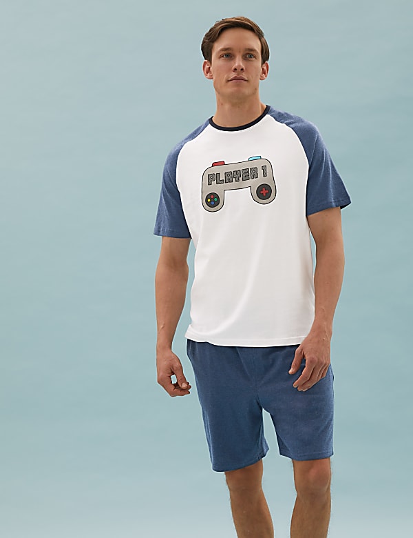 Pure Cotton Player 1 Print Pyjama Set