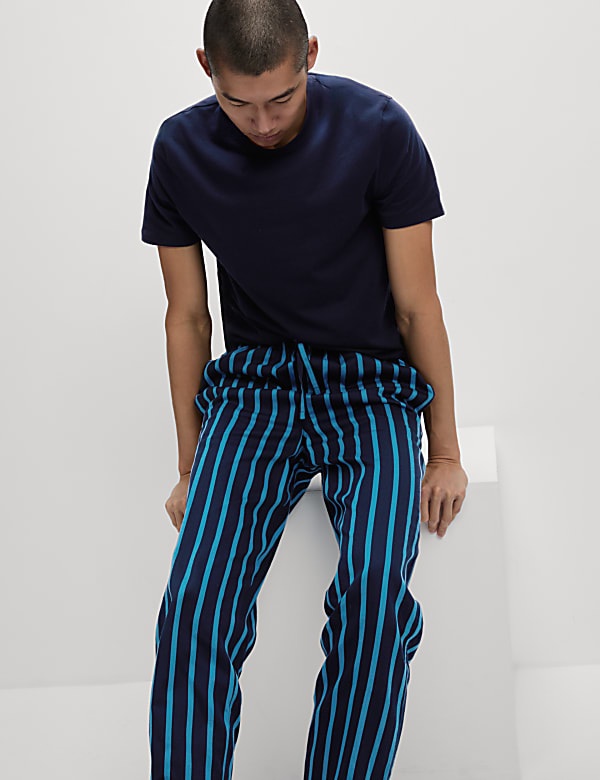 Men s Candy Striped Family Christmas Pyjama Set