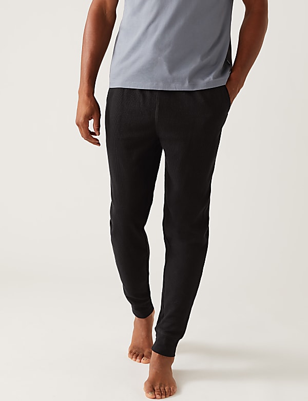 Cotton Rich Waffle Loungewear Bottoms