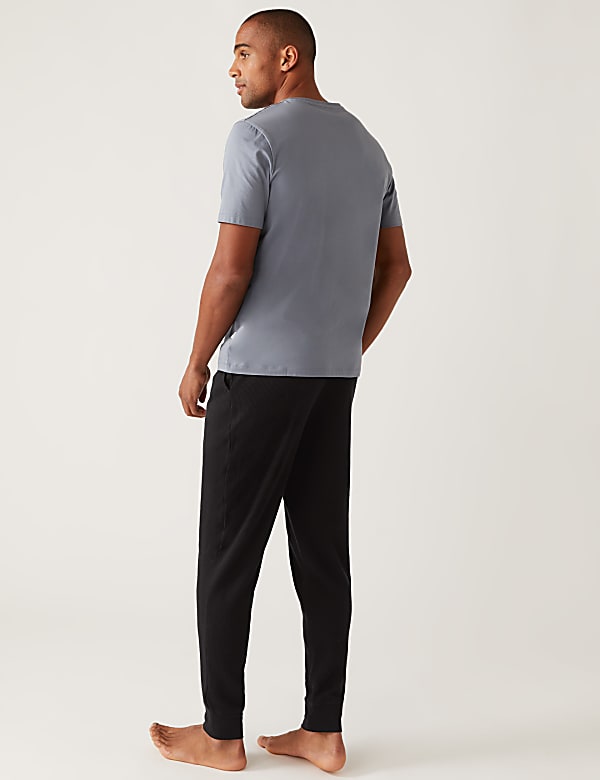 Cotton Rich Waffle Loungewear Bottoms