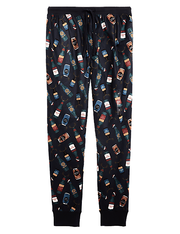 Supersoft Beer Print Loungewear Bottoms