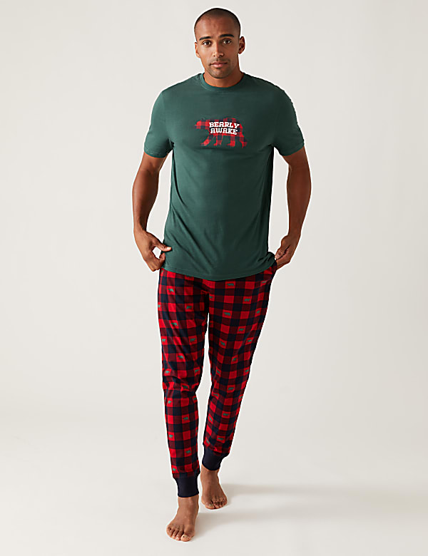 Cotton Blend Supersoft Checked Pyjama Set