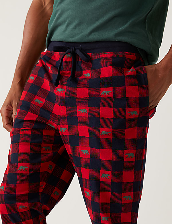 Cotton Blend Supersoft Checked Pyjama Set