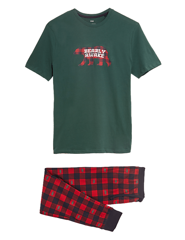 Cotton Blend Supersoft Checked Pyjama Set