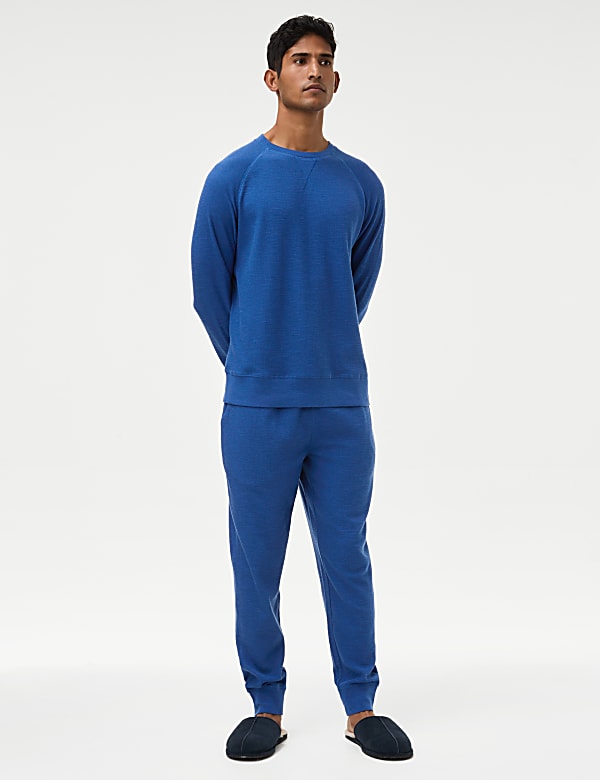 Pure Cotton Waffle Loungewear Sweatshirt