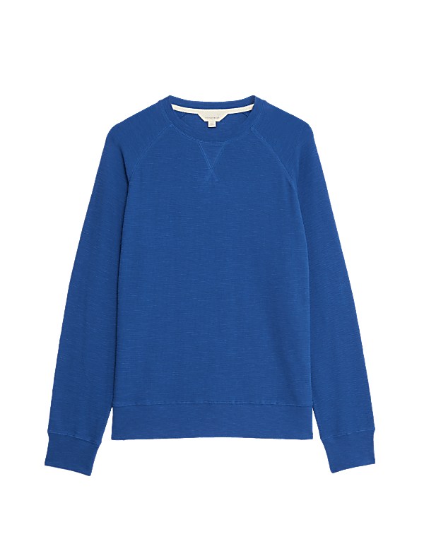 Pure Cotton Waffle Loungewear Sweatshirt
