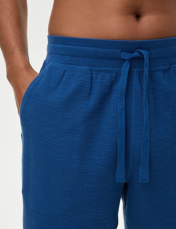 Pure Cotton Waffle Loungewear Shorts