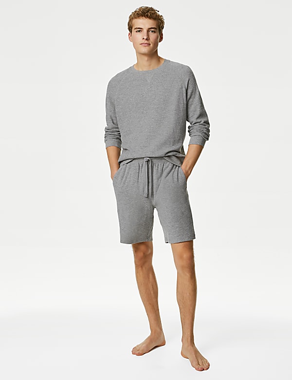 Pure Cotton Waffle Loungewear Shorts