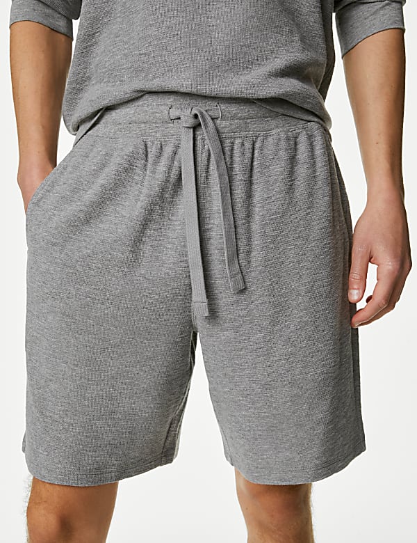 Pure Cotton Waffle Loungewear Shorts