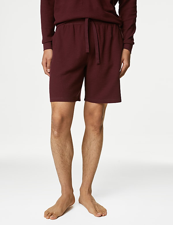 Pure Cotton Waffle Loungewear Shorts
