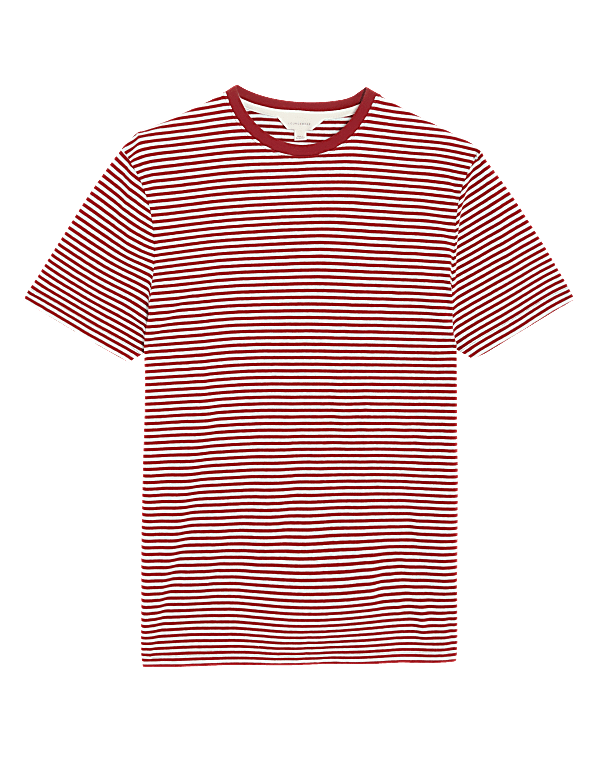 Pure Cotton Striped Loungewear Top