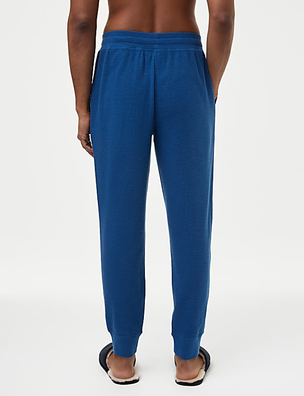 Pure Cotton Waffle Jogger Bottoms