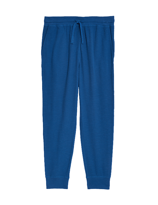 Pure Cotton Waffle Jogger Bottoms