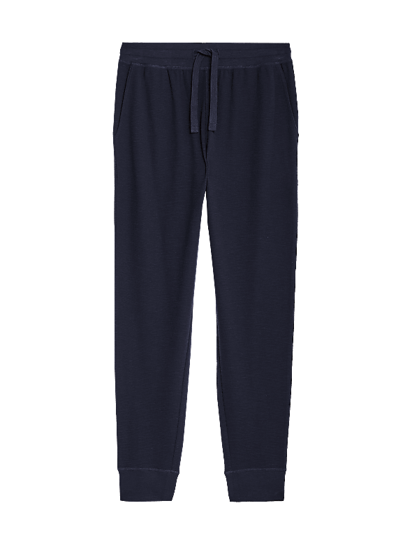Pure Cotton Waffle Jogger Bottoms