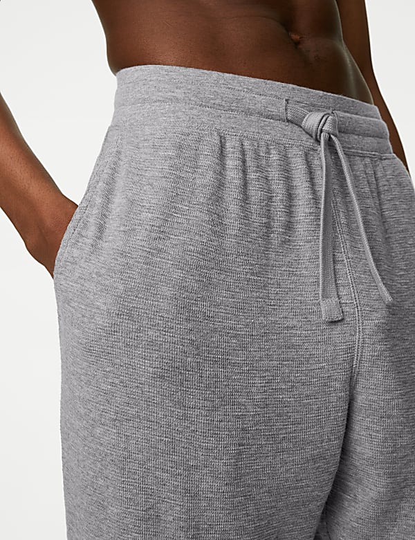 Pure Cotton Waffle Jogger Bottoms