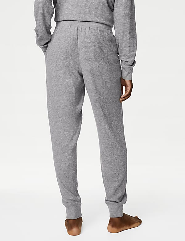 Pure Cotton Waffle Jogger Bottoms