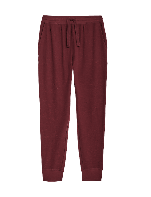 Pure Cotton Waffle Jogger Bottoms