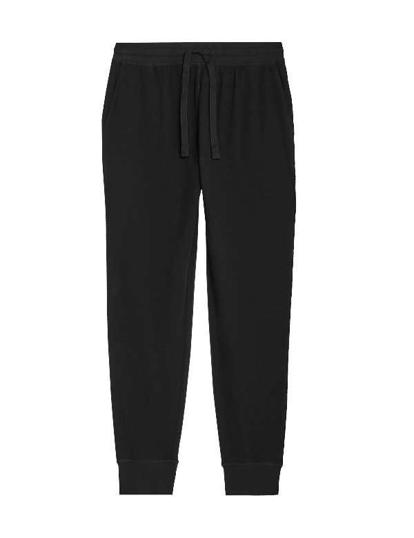 Pure Cotton Waffle Jogger Bottoms