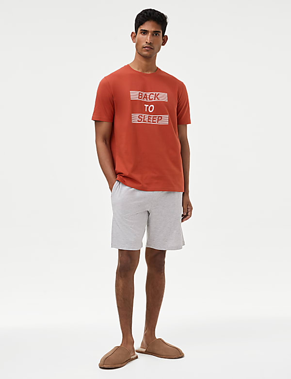 Pure Cotton Slogan Loungewear Top