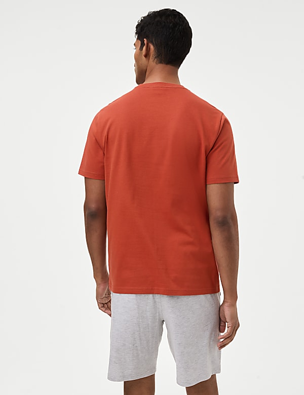 Pure Cotton Slogan Loungewear Top