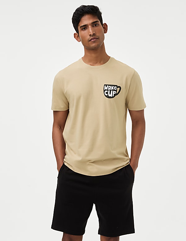Pure Cotton Graphic Loungewear Top
