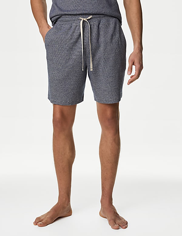 Pure Cotton Striped Loungewear Shorts - LT
