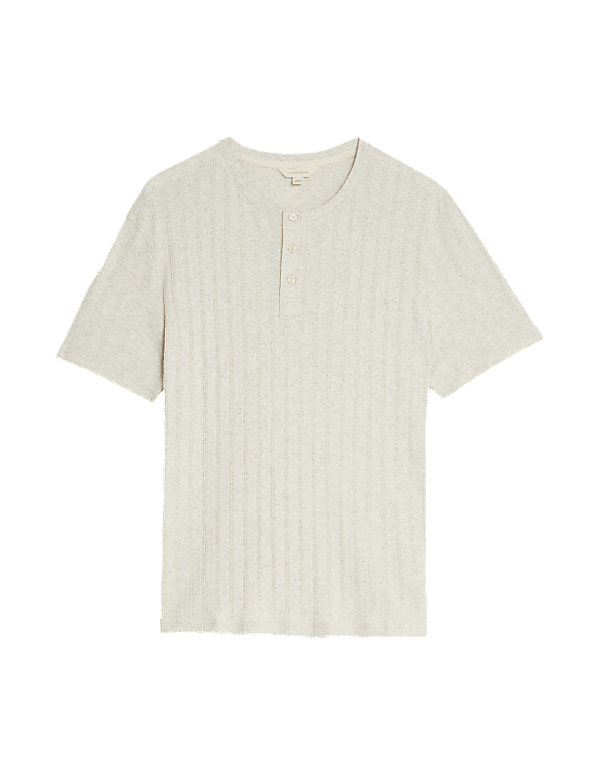 Pure Cotton Ribbed Loungewear Top